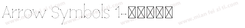 Arrow Symbols 1字体转换